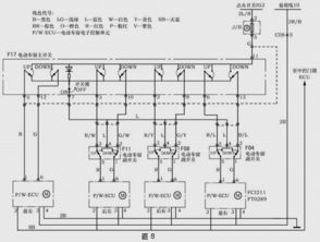 详尽汽车电动门窗开关电路接线图解 2