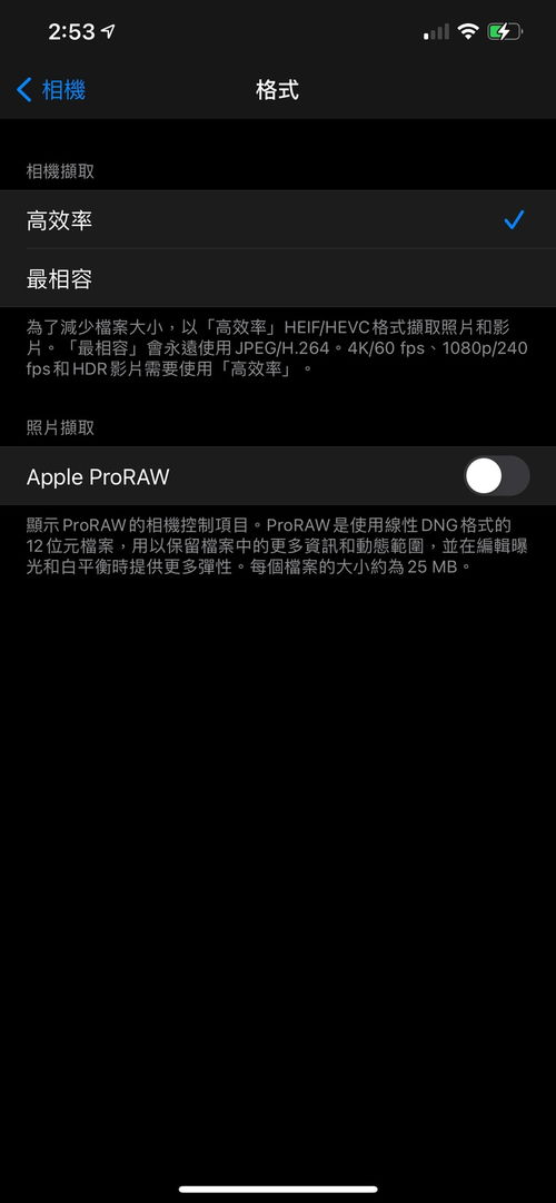 如何开启苹果相机RAW格式拍摄 2