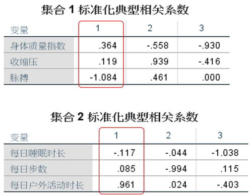 SPSS中典型相关性分析的实用指南 1