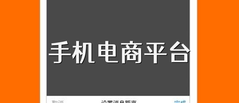 手机电商平台
