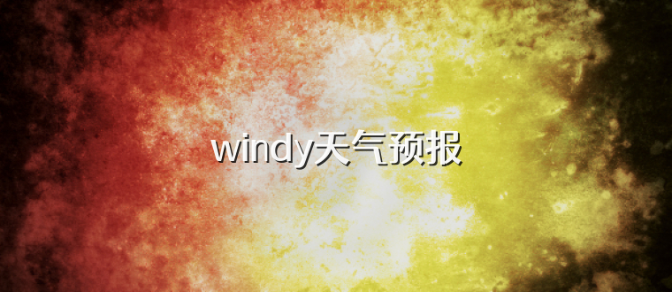 windy天气预报