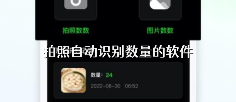拍照自动识别数量的软件