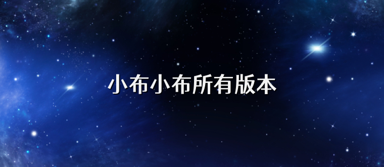 小布小布所有版本