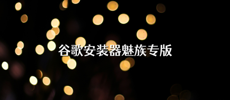 谷歌安装器魅族专版