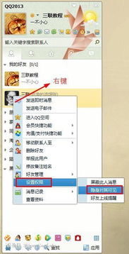 揭秘：如何设置QQ‘隐身对其可见’的巧妙技巧 4