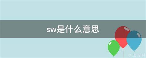 揭秘“SW”的真正含义！ 3