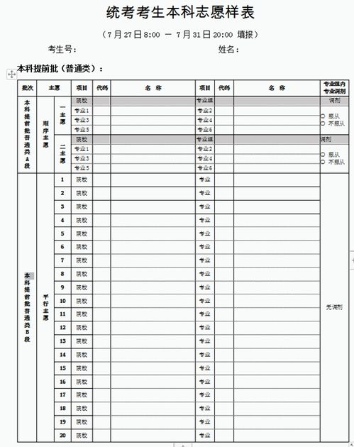 怎样模拟填报高考志愿表？ 2