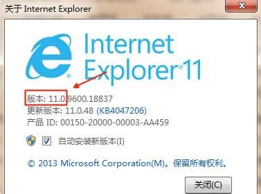 怎样查看自己的IE浏览器版本？ 2
