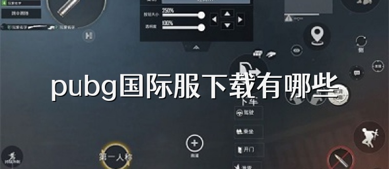 pubg国际服下载有哪些