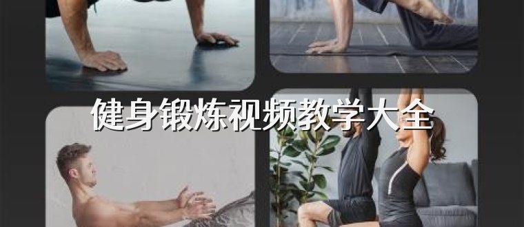 健身锻炼视频教学大全