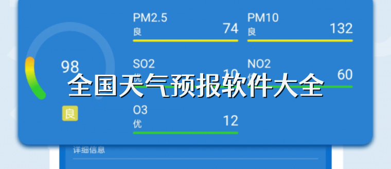 全国天气预报软件大全