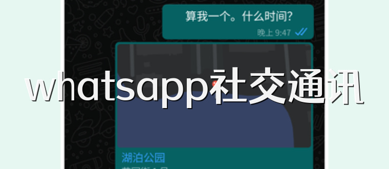 whatsapp社交通讯