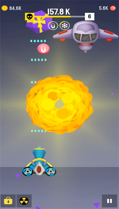 太空射击加农炮游戏 截图3