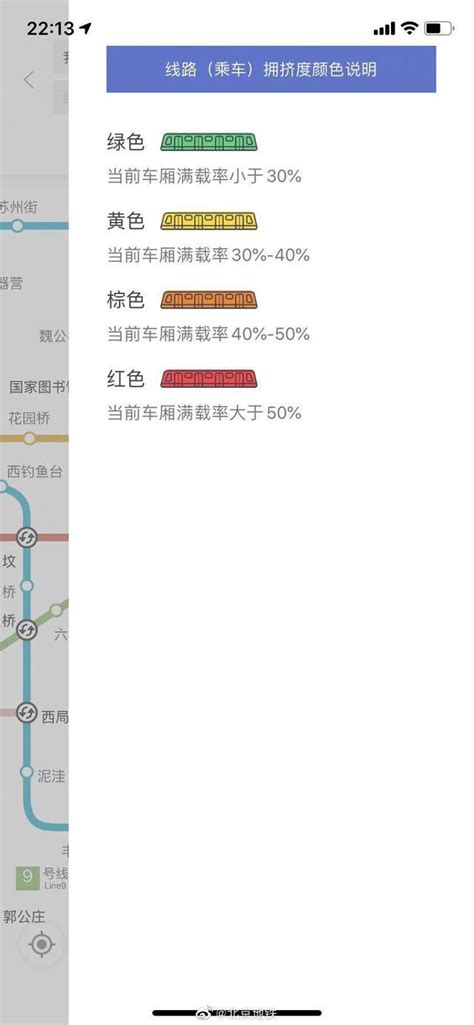 如何查询北京地铁的满载率 1