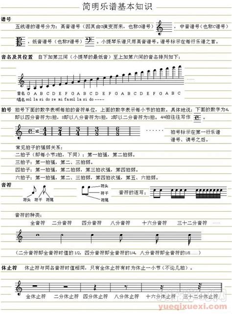 五线谱入门教程：轻松学会看懂五线谱 3