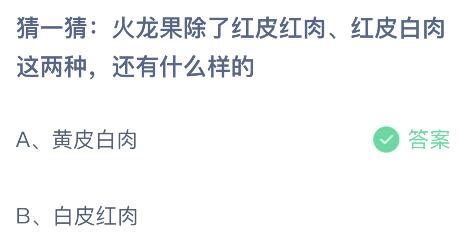 火龙果品种探秘：除红皮红肉、白肉外还有哪些？蚂蚁庄园揭秘 3