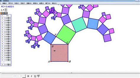 探索毕达哥拉斯树的奥秘：几何画板绘制实战指南 2