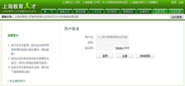 上海教育人才网登录故障解决指南 2
