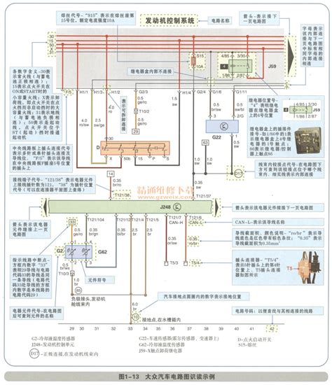 大众轿车电路图中部件J18的含义 2