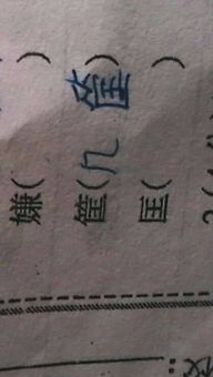 嫌字的组词方法 1