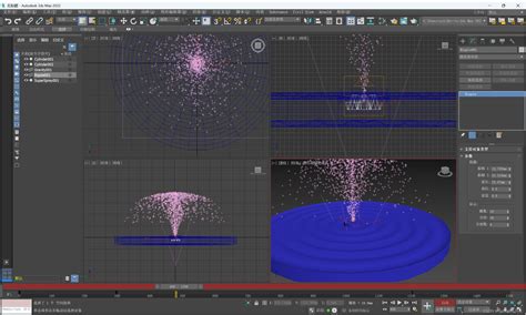 如何轻松用3dmax制作逼真的喷泉喷射与水流动态效果动画？ 3