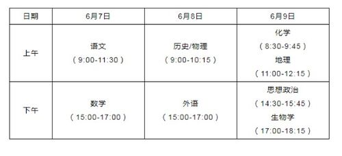 2021年高考具体是在哪一天？ 3