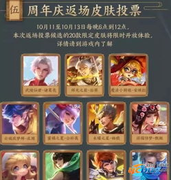 2019王者荣耀限定皮肤返场投票指南优化版 2