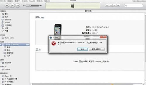 如何解决iTunes恢复iPhone固件时出现的未知错误3194 2