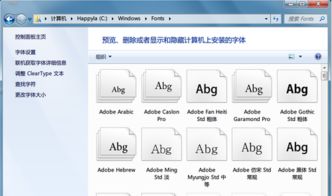 Windows系统下如何安装字体？ 2