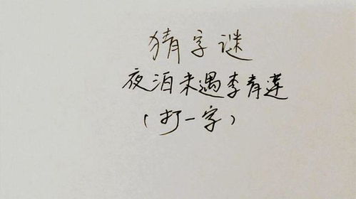 重逢之时，字谜揭晓 2