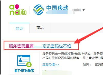 如何查询或重置中国移动手机服务密码 4