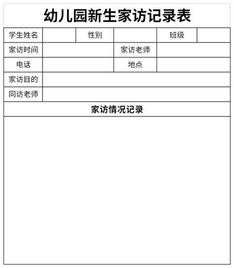 如何高效填写教师家访记录表 1