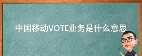 Vote的含义是什么 2