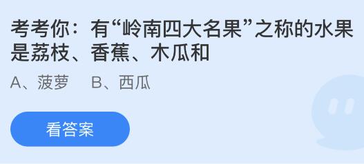 岭南四大名果除了荔枝、香蕉、木瓜还有什么？ 1