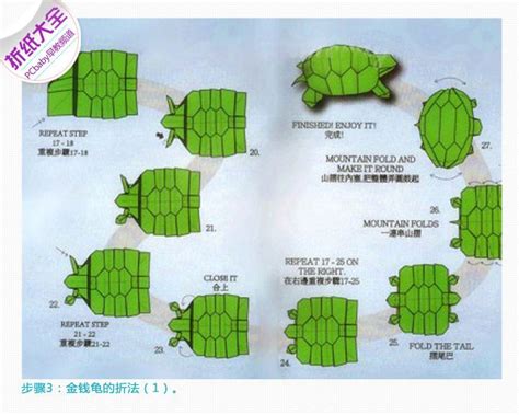 实拍金钱龟折纸教程详解 3