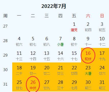 2022年三伏天全攻略：不容错过的时间表 3