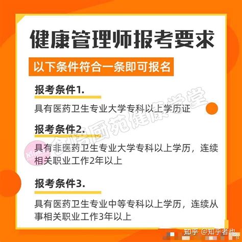 健康管理师报名流程及条件详解 2