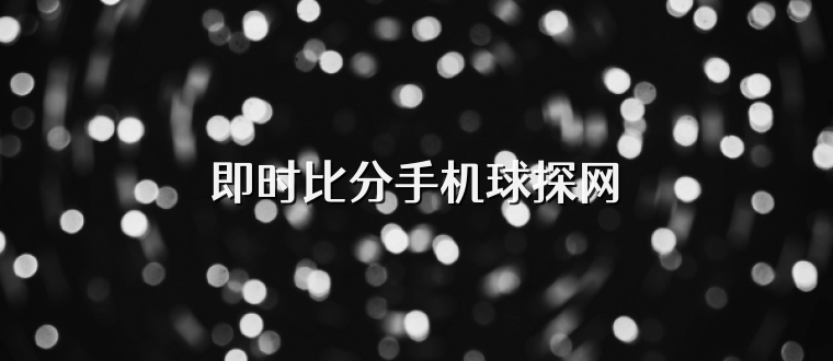 即时比分手机球探网