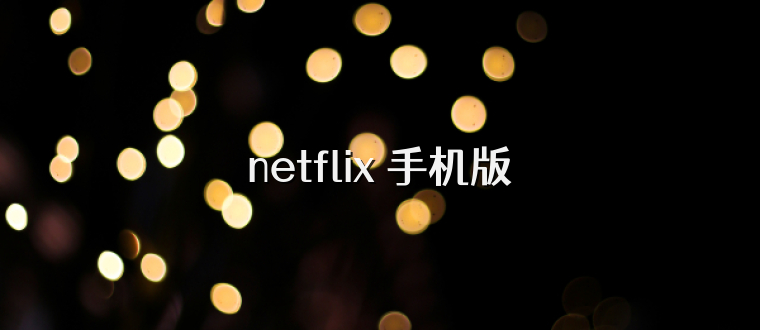 netflix 手机版