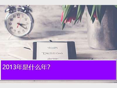 2013年是哪一年？ 2