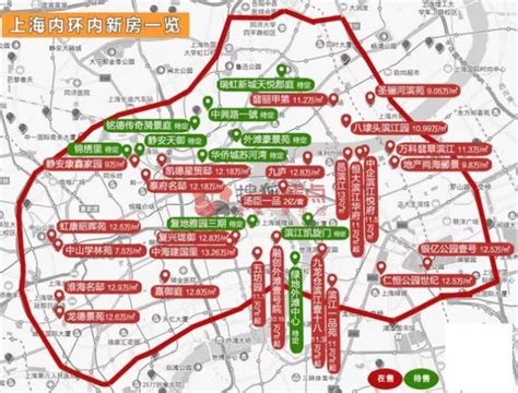 上海内环详细范围，地图直观标注解析 3