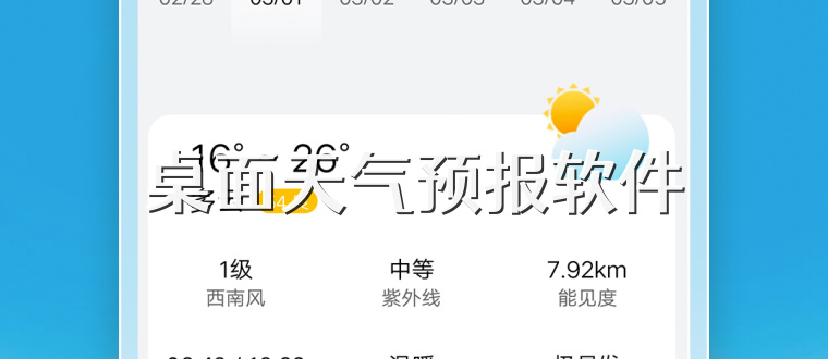 桌面天气预报软件