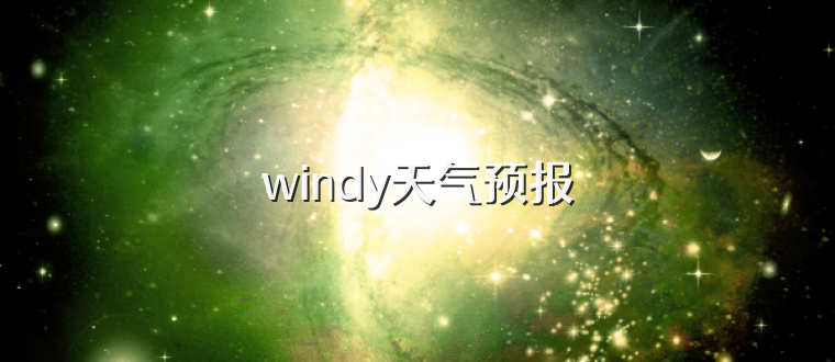 windy天气预报